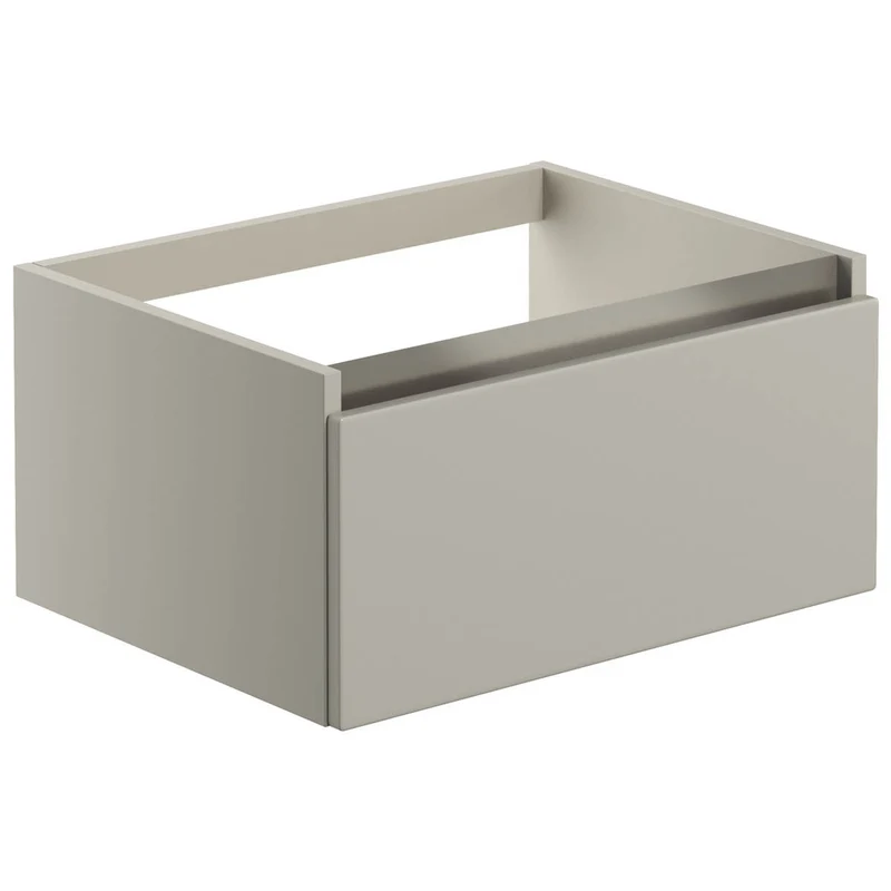 Ari Design Reno 600mm 1 Drawer Wall Hung Basin Unit (No Top) - Latte