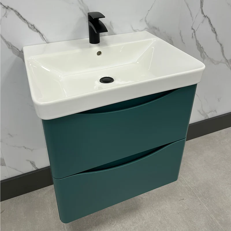 Happi 600mm Wall Hung Vanity Unit & Basin - Goblin