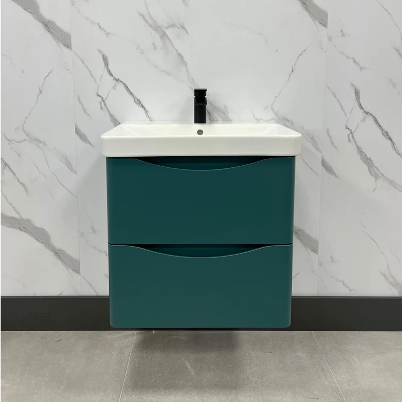 Happi 600mm Wall Hung Vanity Unit & Basin - Goblin