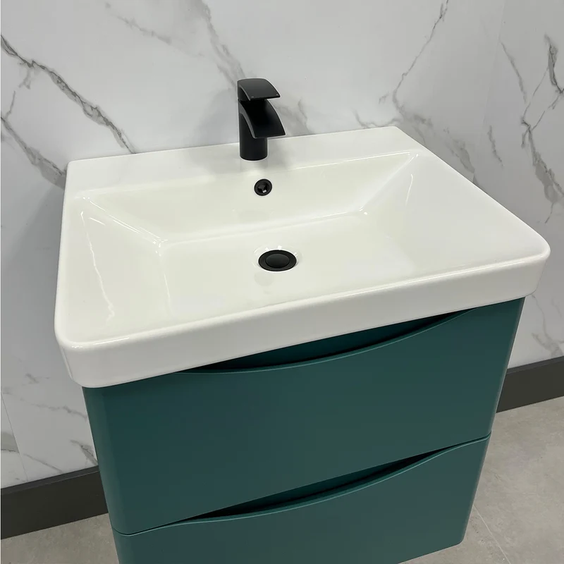 Happi 600mm Wall Hung Vanity Unit & Basin - Goblin