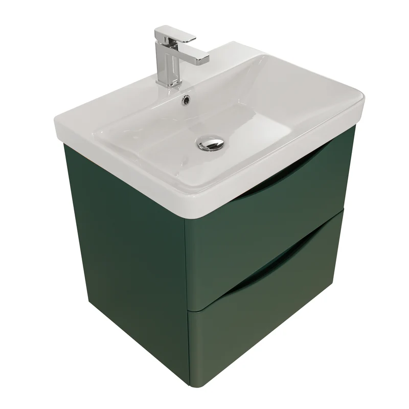 Happi 600mm Wall Hung Vanity Unit & Basin - Goblin