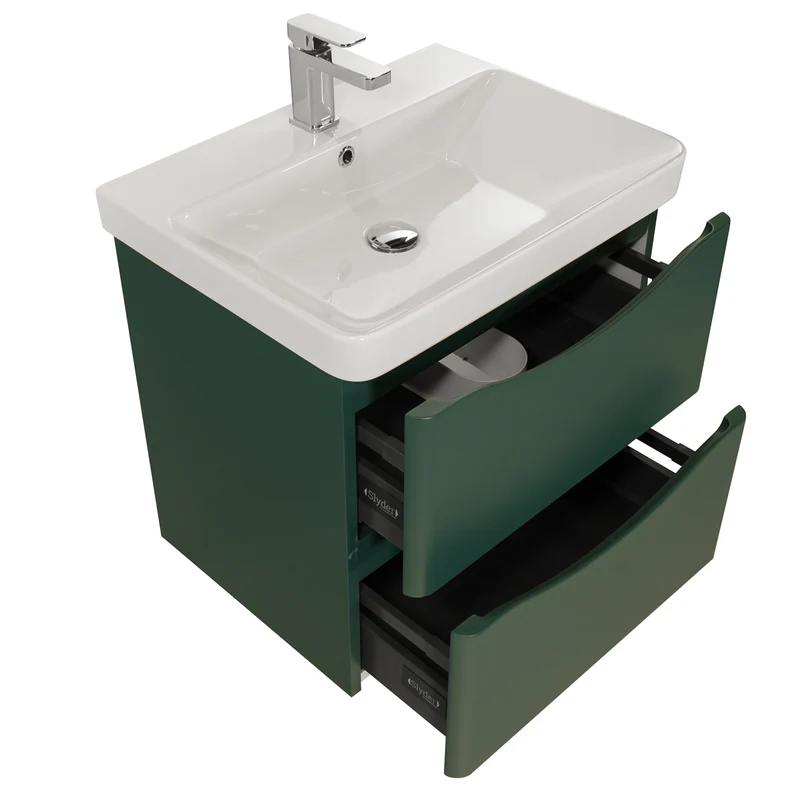 Happi 600mm Wall Hung Vanity Unit & Basin - Goblin