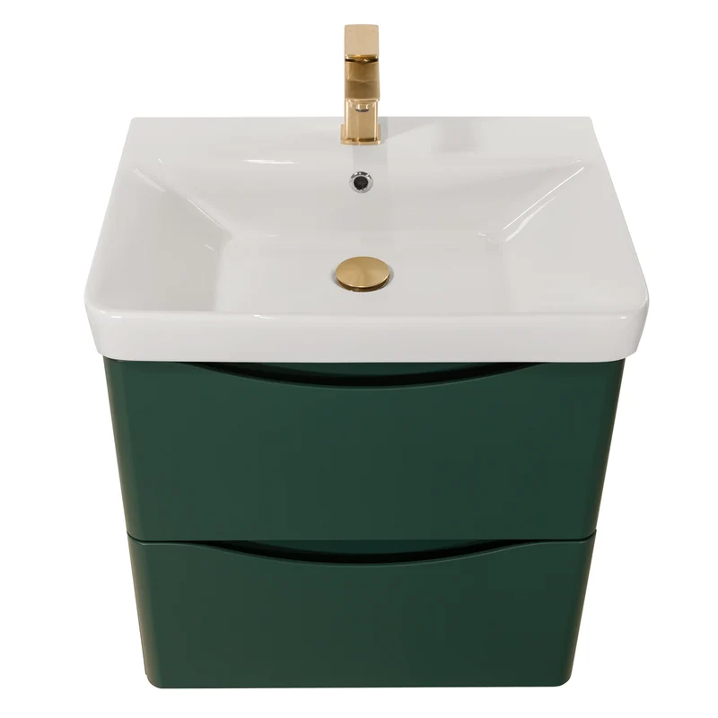 Happi 600mm Wall Hung Vanity Unit & Basin - Goblin