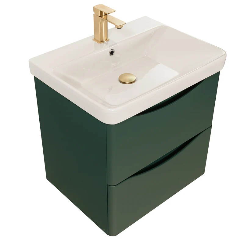 Happi 600mm Wall Hung Vanity Unit & Basin - Goblin