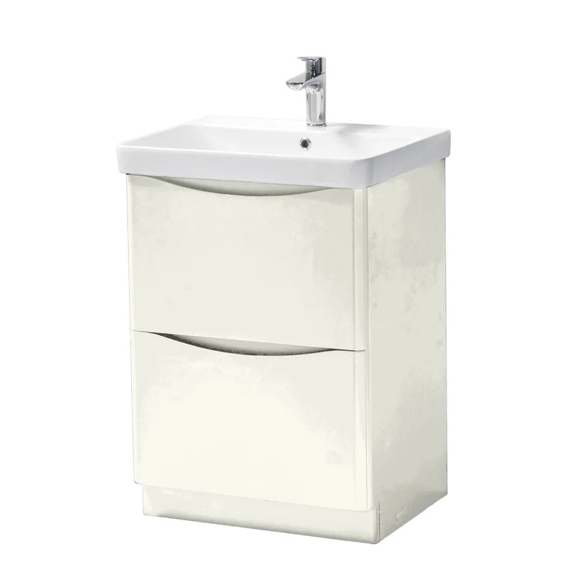 Happi 600mm Floor Standing Vanity Unit & Basin - Joanna