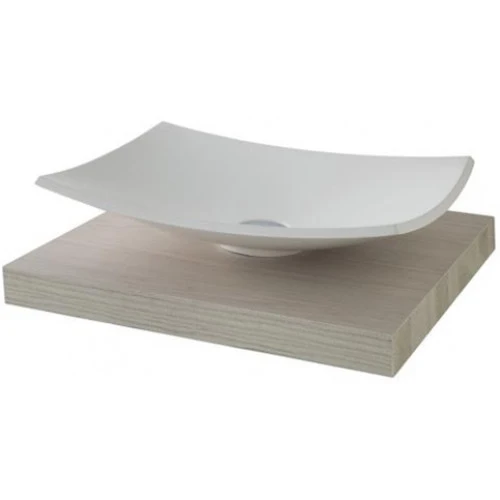 Seville 500mm Wall Hung Vanity Tableau including Wall Brackets - Washed Ash