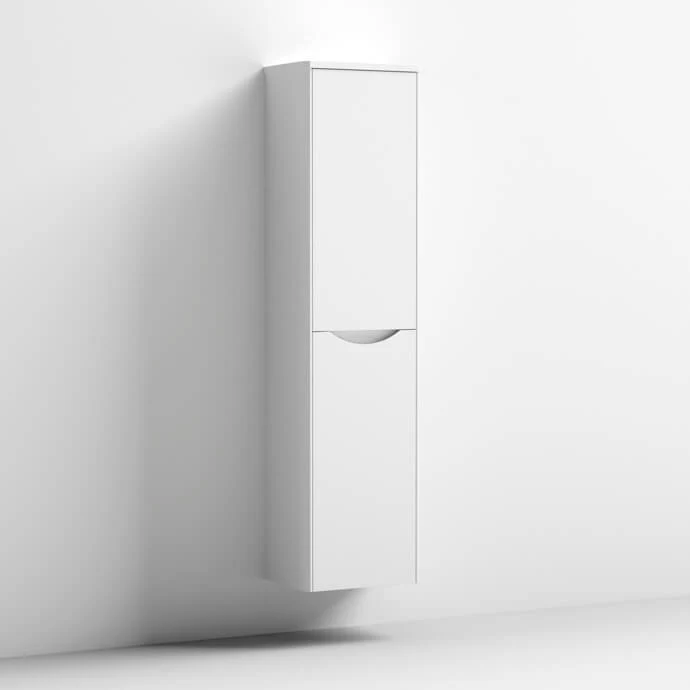 Nuie Lunar 1392 x 356 x 253mm Wall Hung Tall Unit With 2 Doors