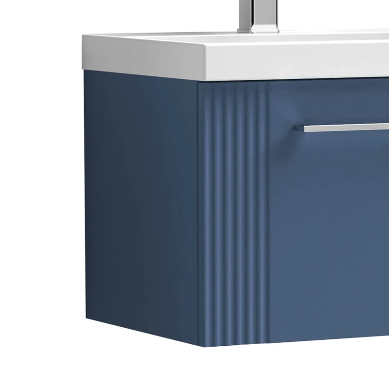 Nuie Deco 1200 x 383mm Wall Hung Vanity Unit With 2 Drawers & Twin Basin