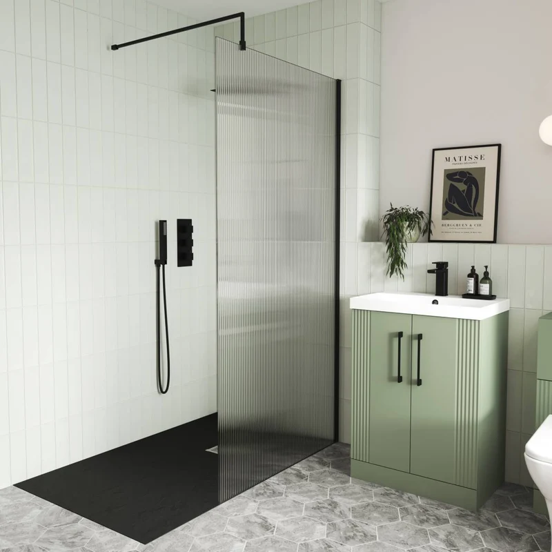 Nuie Deco 600 x 383mm Floor Standing Vanity Unit With 2 Doors & Ceramic Basin