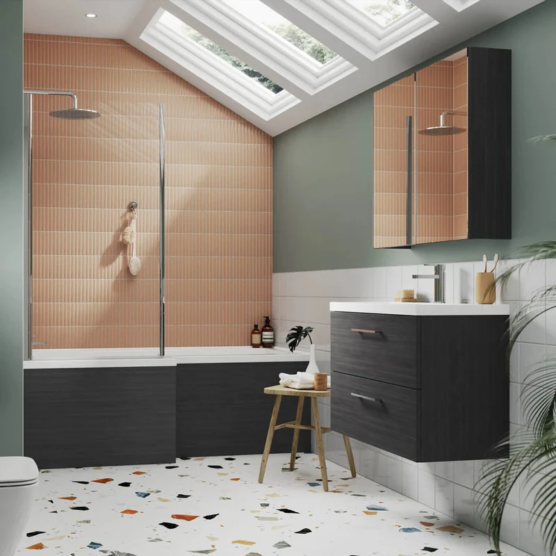 Lana 300 x 253mm Wall Hung Tall Unit With 1 Door