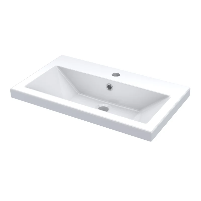 Lana Compact 600 x 353mm Floor Standing Vanity Unit With 2 Doors & Basin