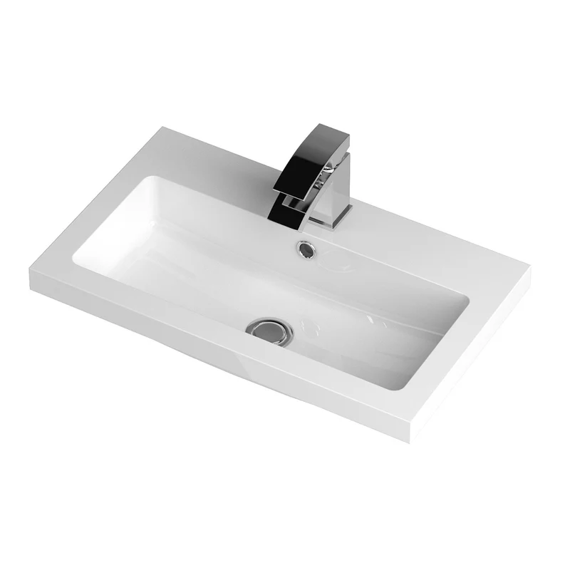 Lana Compact 600 x 353mm Floor Standing Vanity Unit With 2 Doors & Basin