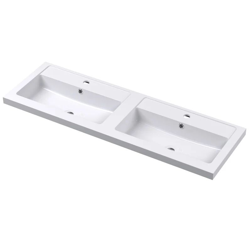 Lana 1200 x 383mm Wall Hung Vanity Unit With 4 Drawers & Twin Basin