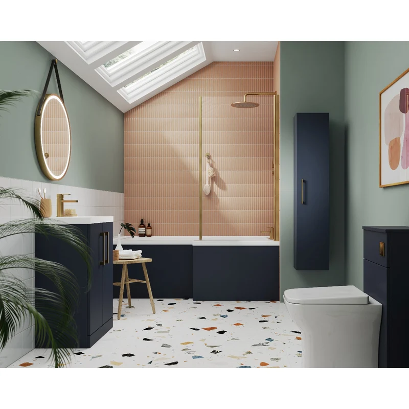 Lana 800 x 383mm Floor Standing Vanity Unit With 2 Drawers & Ceramic Basin