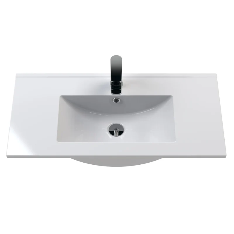 Lana 800 x 383mm Floor Standing Vanity Unit With 2 Doors & Ceramic Basin