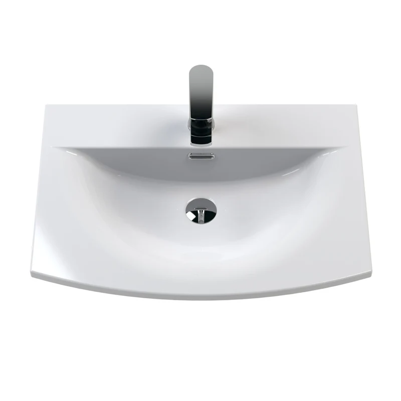 Lana 600 x 383mm Floor Standing Vanity Unit With 2 Drawers & Ceramic Basin