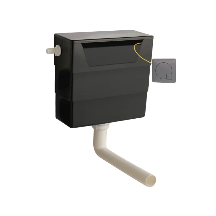 Universal Access Dual Flush Concealed Cistern - With Brushed Gunmetal Button