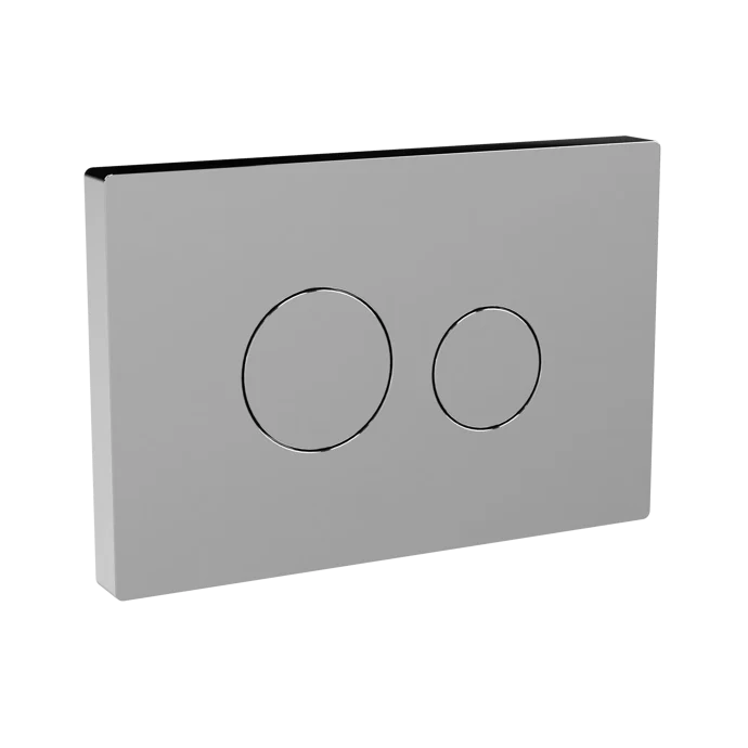 Nuie Dual Flush Plate For Pneumatic Flush - Chrome