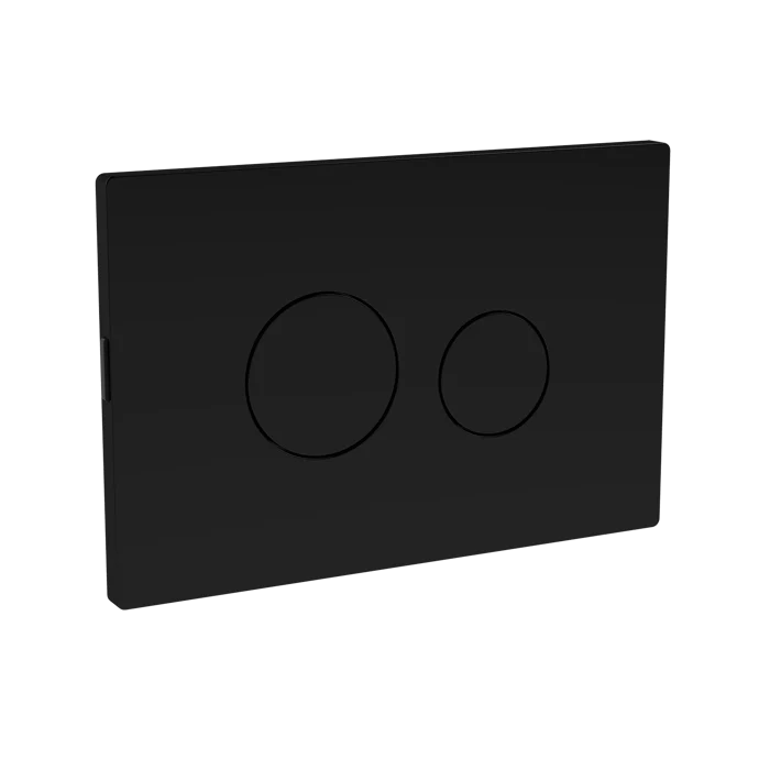 Nuie Dual Flush Plate For Pneumatic Flush - Black