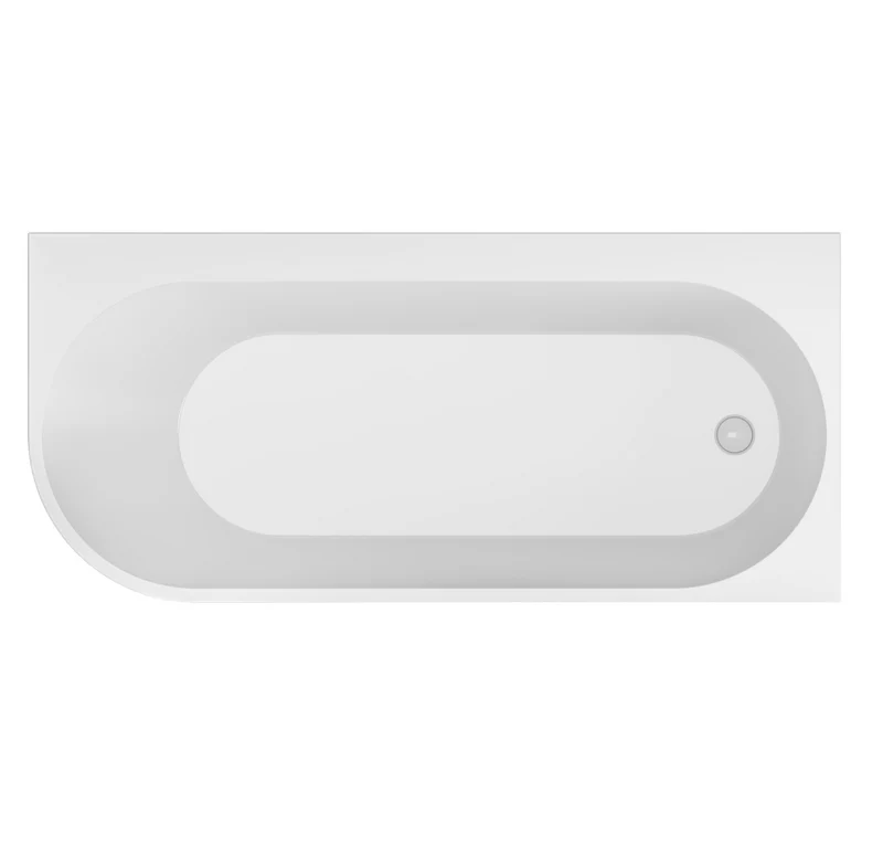 Radcot 1650 x 750mm RH Bath - White