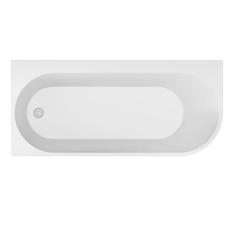 Radcot 1650 x 750mm LH Bath - White