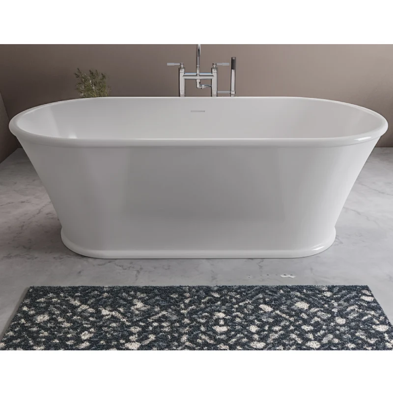 Henley 1650mm Freestanding Bath Inc Waste - White