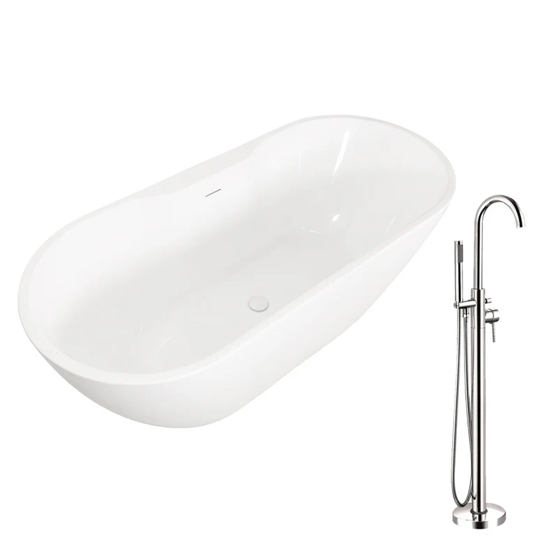 Quito 1655mm Freestanding Double Ended Bath and Tap Deal