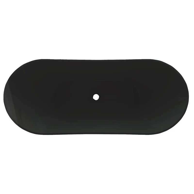 Viktor Benson Taha 1700 x 730mm Freestanding Bath - Matt Black