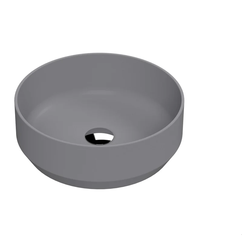 Nuie Luxe Vessel Round Basin 350 x 350mm - Matt Grey