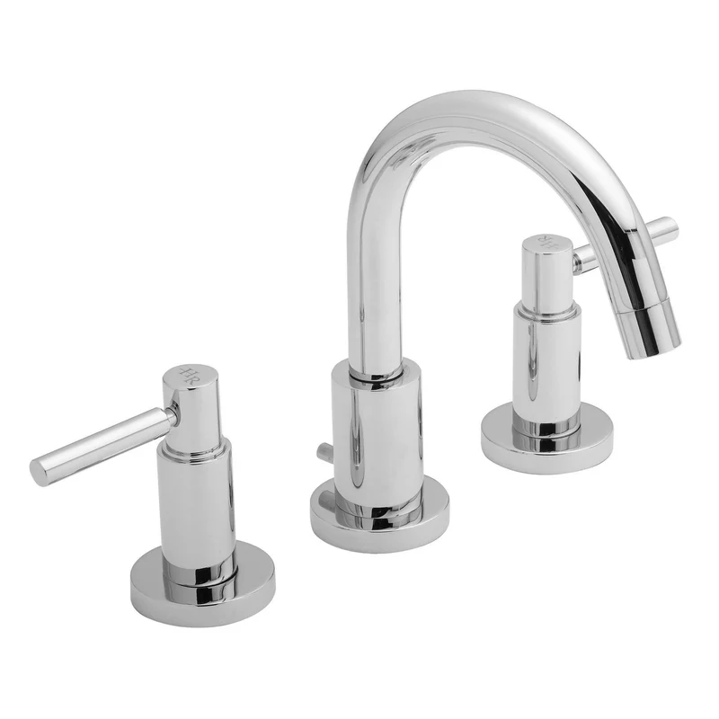 Hudson Reed Tec Lever 3 Tap Hole Basin Mixer - Chrome