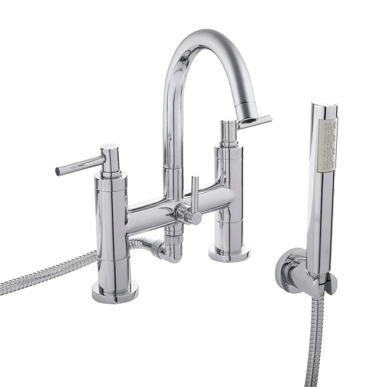 Hudson Reed Tec Lever Bath Shower Mixer - Chrome