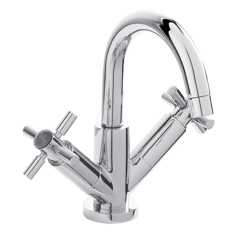 Hudson Reed Tec Cross Mono Basin Mixer With Waste - Chrome