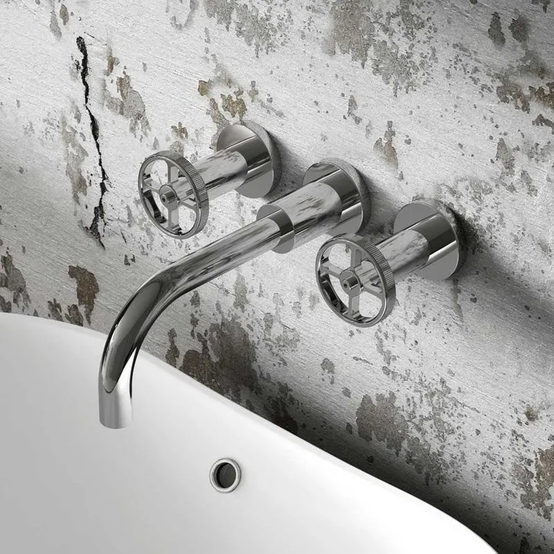 Hudson Reed Revolution Wall Mounted Basin Mixer - Chrome