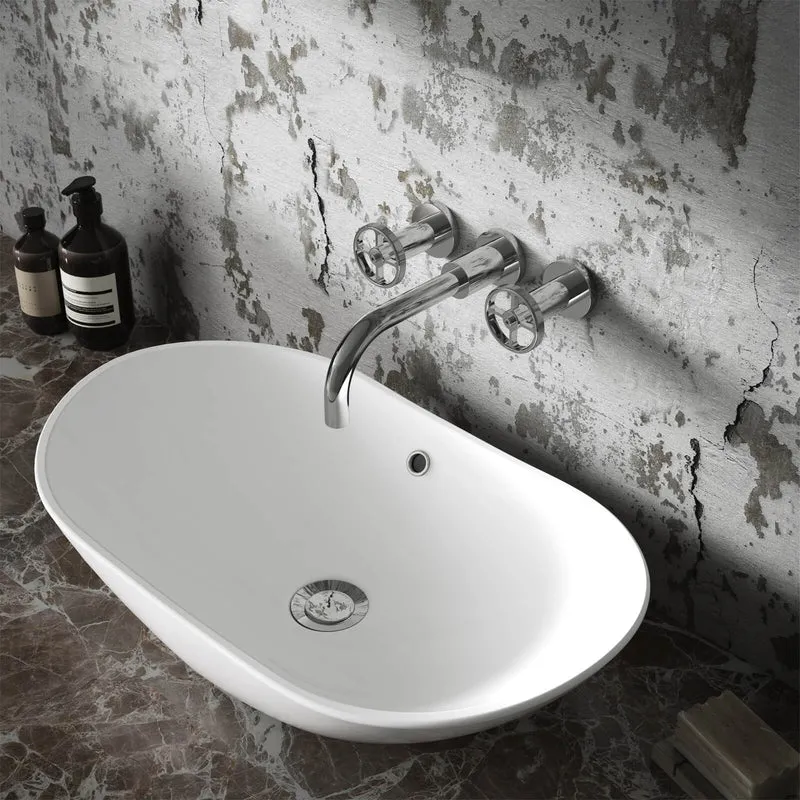 Hudson Reed Revolution Wall Mounted Basin Mixer - Chrome