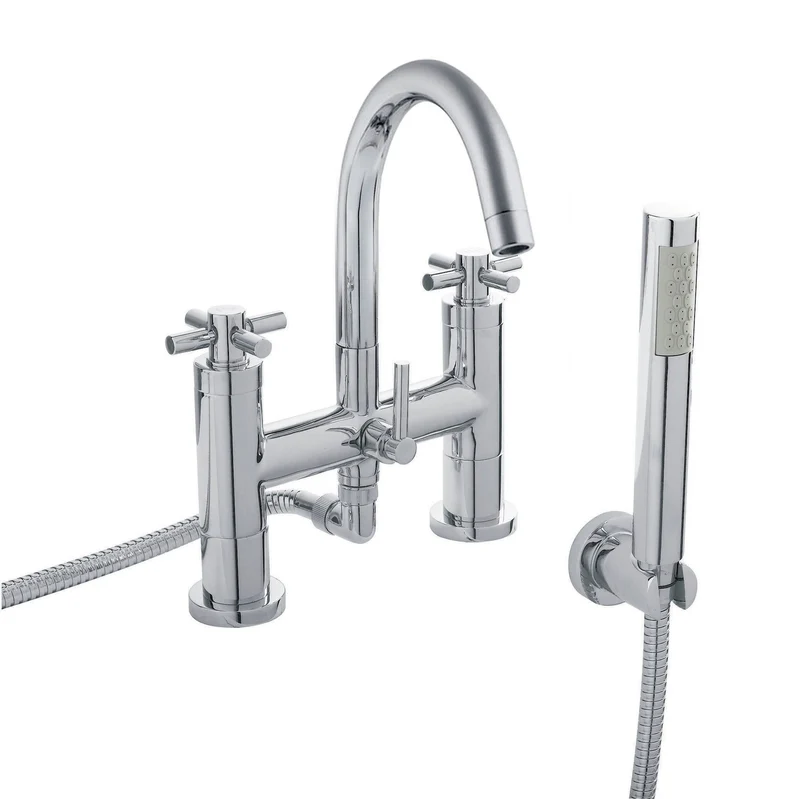 Hudson Reed Tec Cross Bath Shower Mixer - Chrome