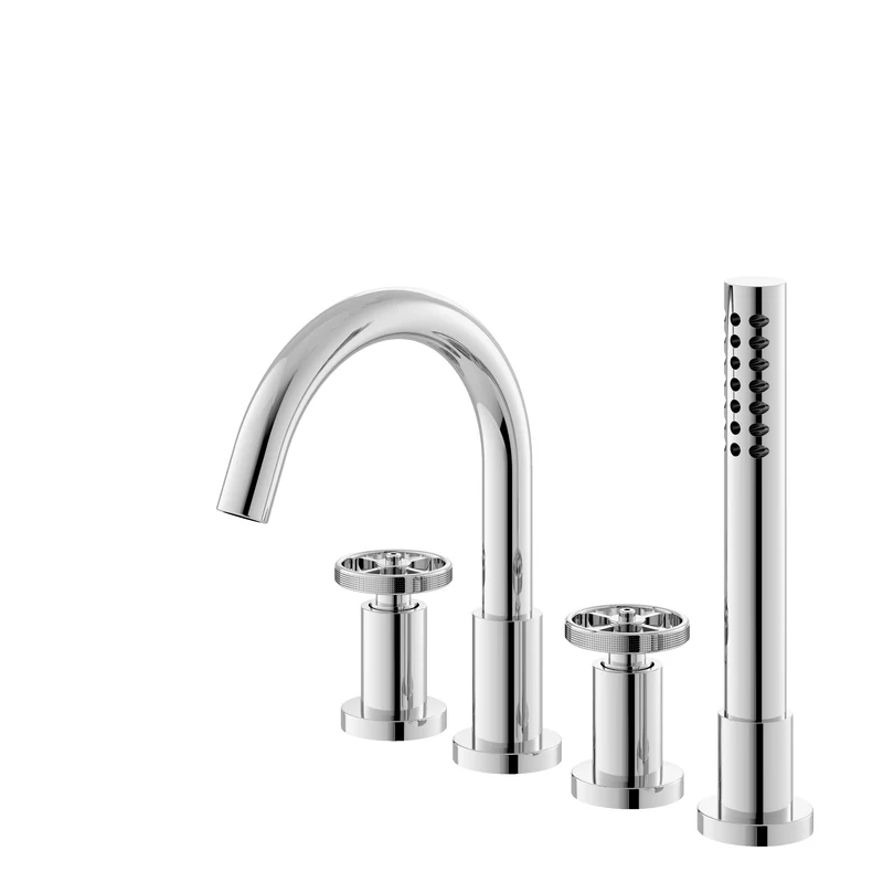 Hudson Reed Revolution 4 Tap Hole Bath Shower Mixer - Chrome