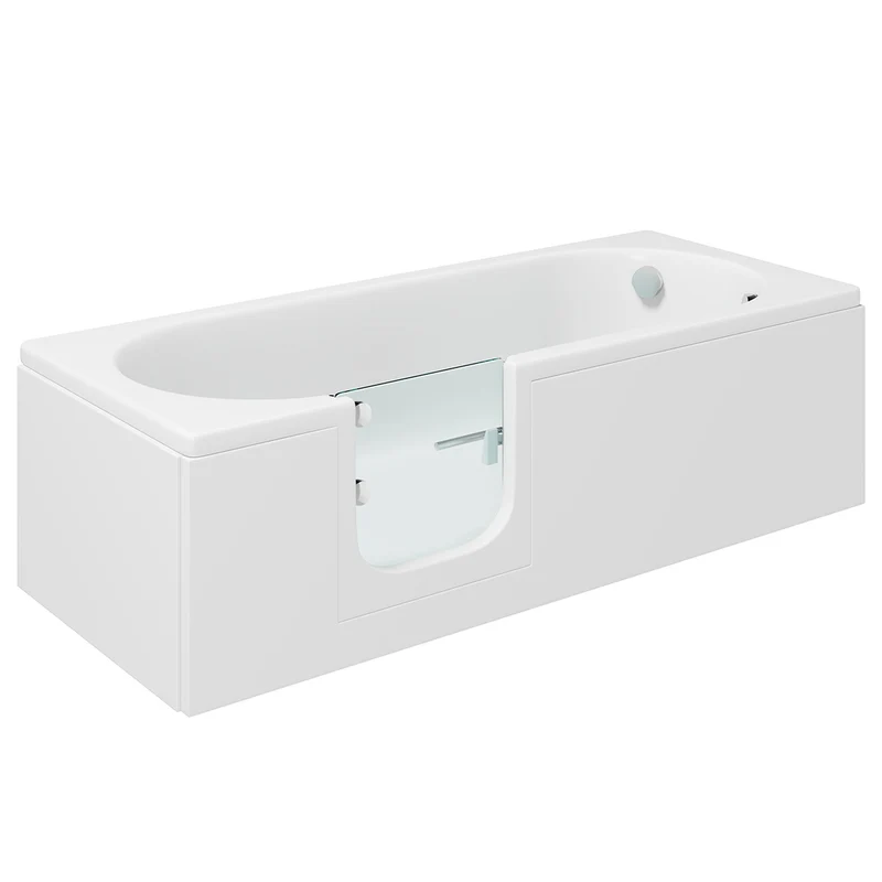 Bathe Easy Cascade 1700mm Easy Access Straight Bath & Panels - Left Hand