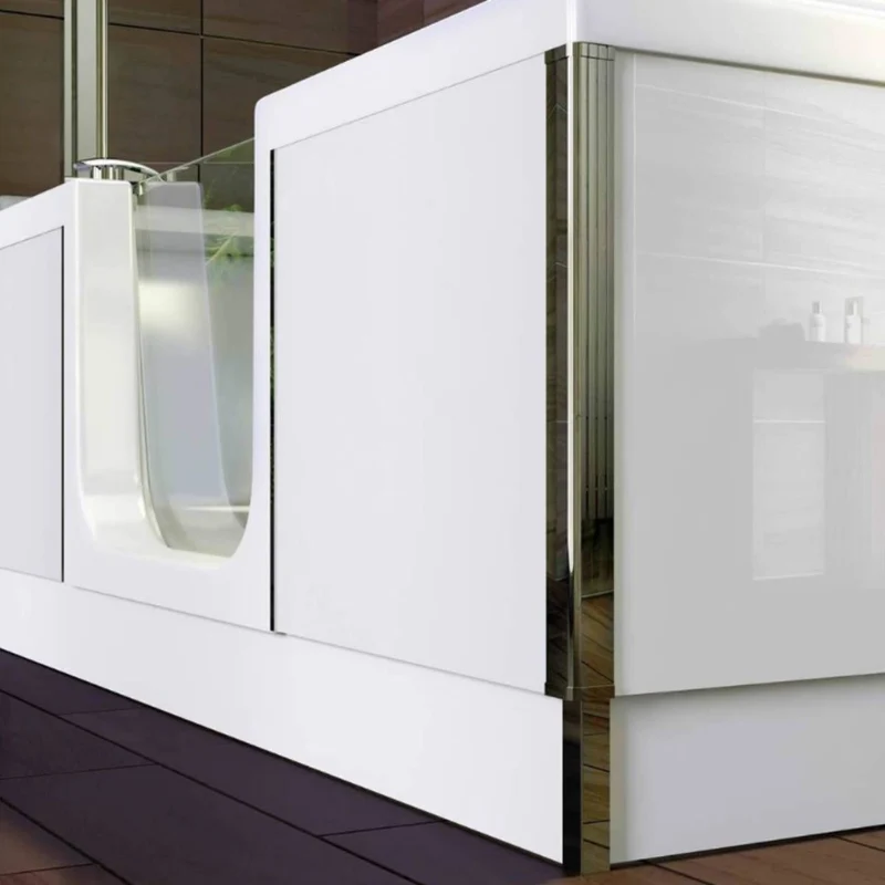 Bathe Easy Style Easy Access 1700mm Shower Bath, Screen & Panels - Right Hand