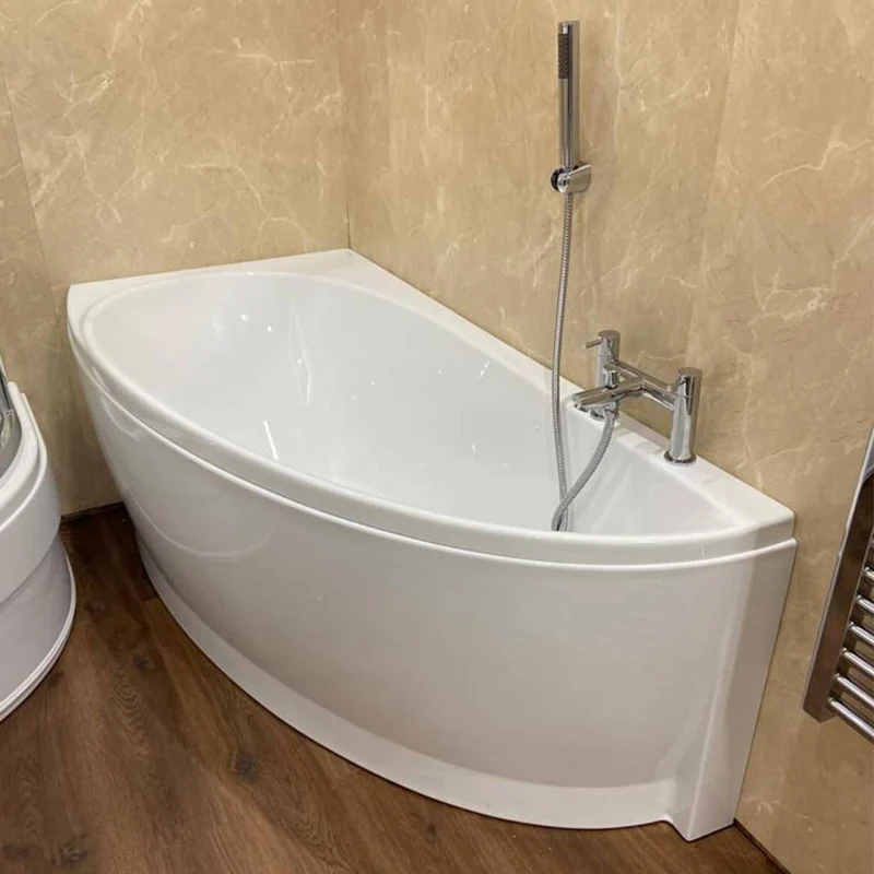 Ravak Avocado 1500 Space Saving Corner Bath & Bath Panel - Left Hand