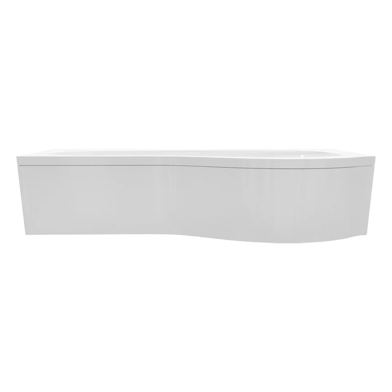 Ari 1700 x 700mm P-Shape Shower Bath, Panel & Screen - Right Hand