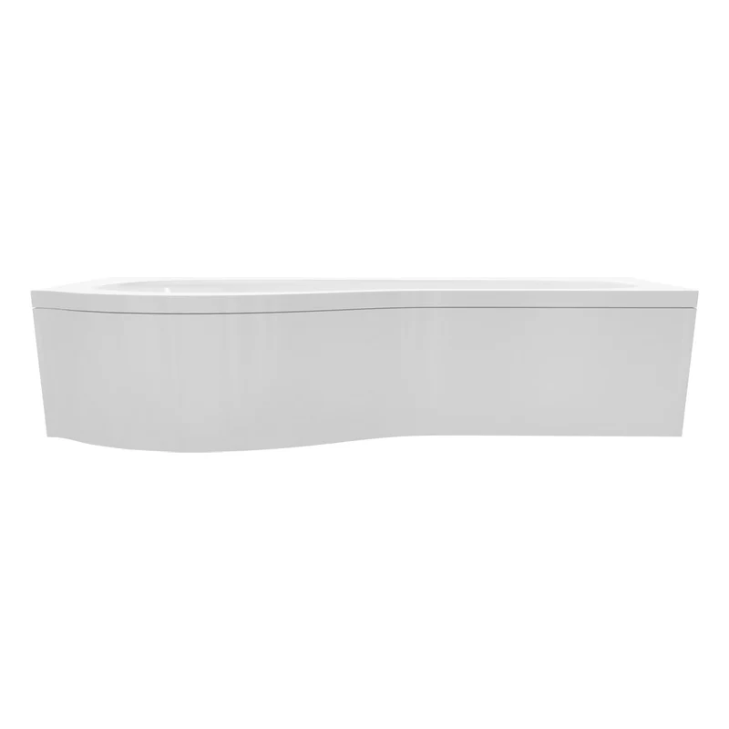 Ari 1700 x 700mm P-Shape Shower Bath, Panel & Screen - Left Hand