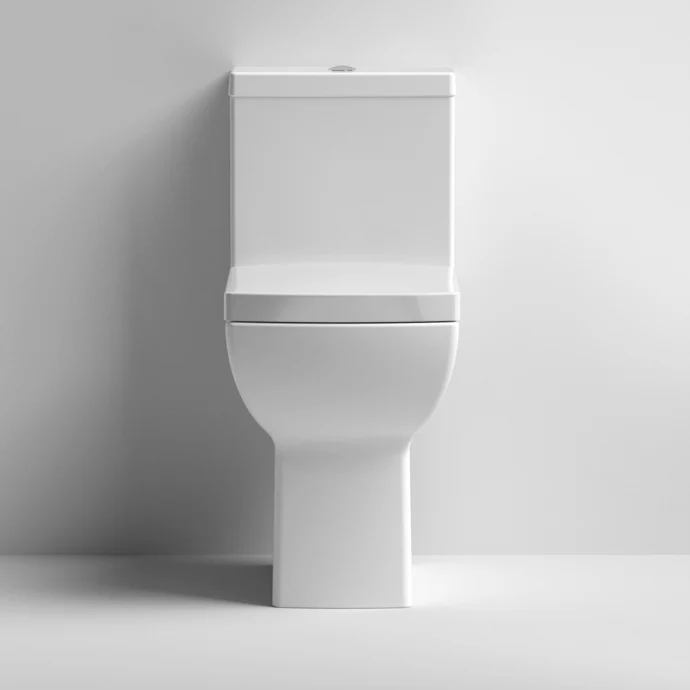 Nuie Ava Comfort Height Close Coupled Toilet & Soft Close Seat - 610mm Projection