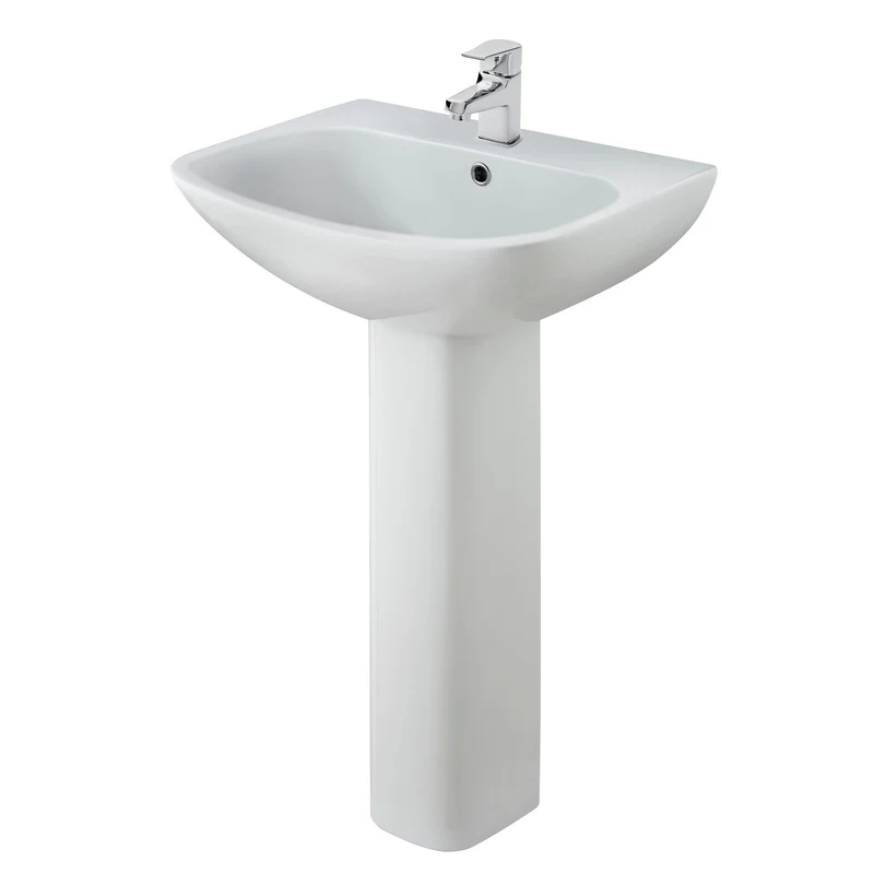 Nuie Ava 545 x 455mm Basin & Pedestal