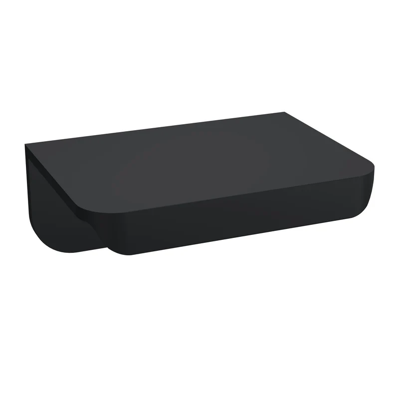 Small Rear Fixed Furniture Handle - Matt Black