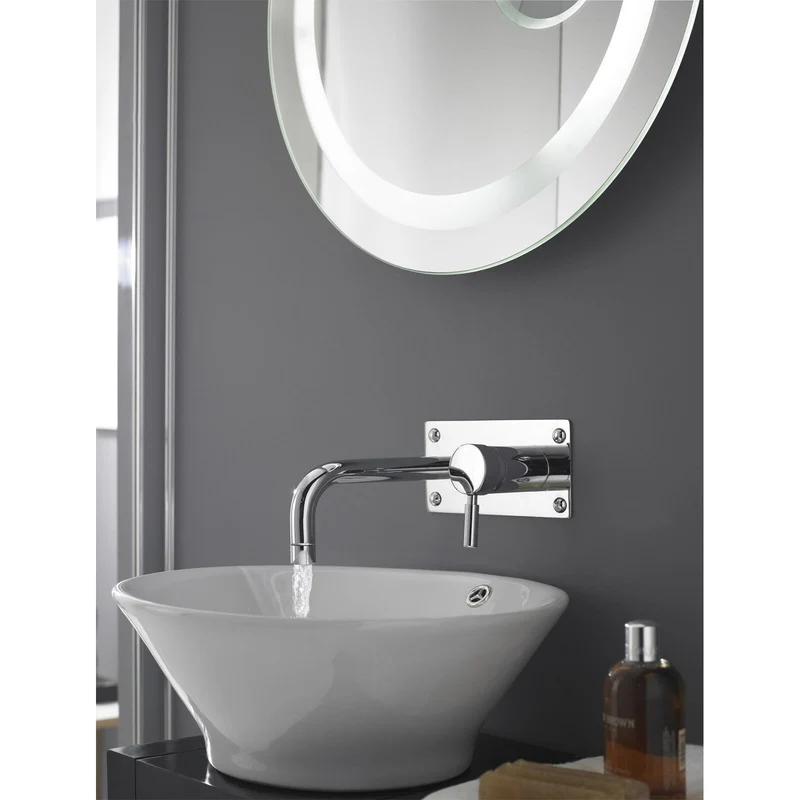 Hudson Reed Tec Lever Wall Mounted Basin Or Bath Filler - Chrome