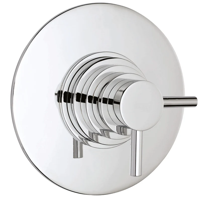 Hudson Reed Tec Lever 1 Outlet Dual Handle Concealed Thermostatic Shower Valve - Chrome