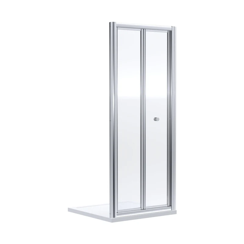 Nuie Rene 1900 X 1100mm Bi-fold Shower Door Contemporary Chrome Aluminium 1900x1090x39mm