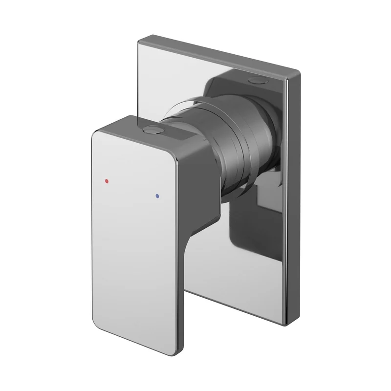 Nuie Windon Manual Shower Valve Contemporary Chrome Brass ABS 120x80x113mm