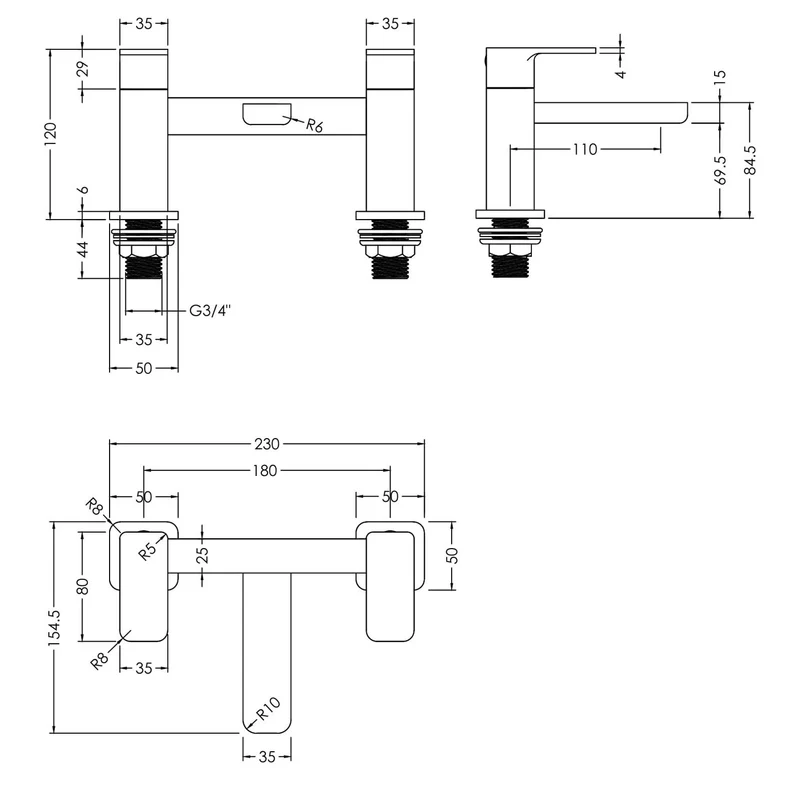 Cape Black Bath Filler