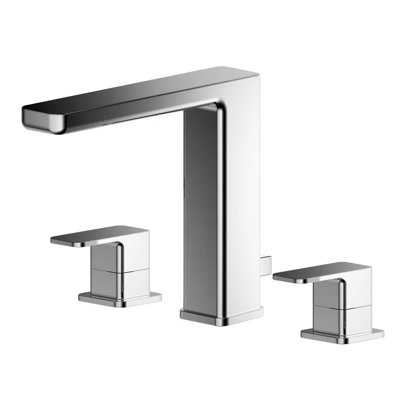 Cape 3 Hole Basin Mixer With Pop Up Waste
